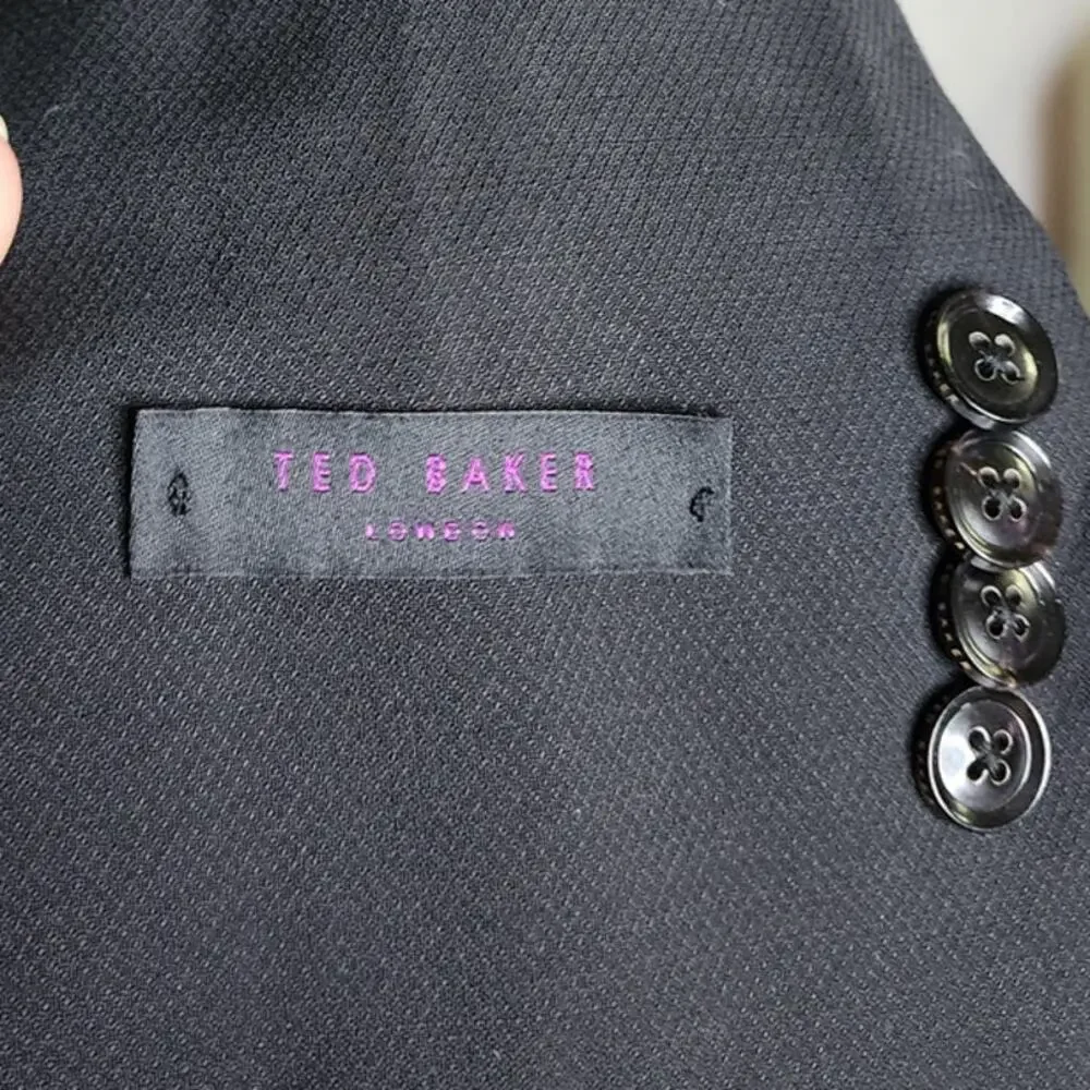 Ted Baker London Jarrow Wool Sport Coat Endurance Blazer Suit Jacket in Black